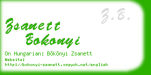 zsanett bokonyi business card
