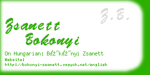 zsanett bokonyi business card